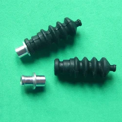 RC Boat Model Alumínio Fittings e Rubber Bellows, Rádio Box Selos para Servo Push Rod Seal para Leme Peças, 2pcs