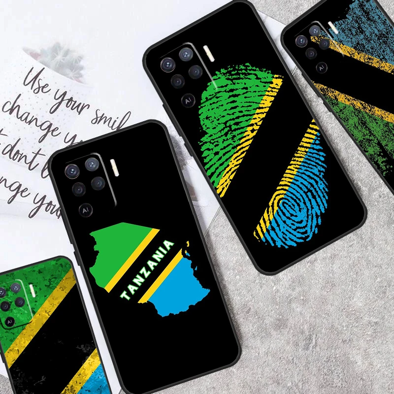 Tanzania National Flag For OPPO A17 A16 A15 A54 A74 A94 A53S A57S A77 A52 A72 A5 A9 A53 A76 A96 A58 A78 A98 Case