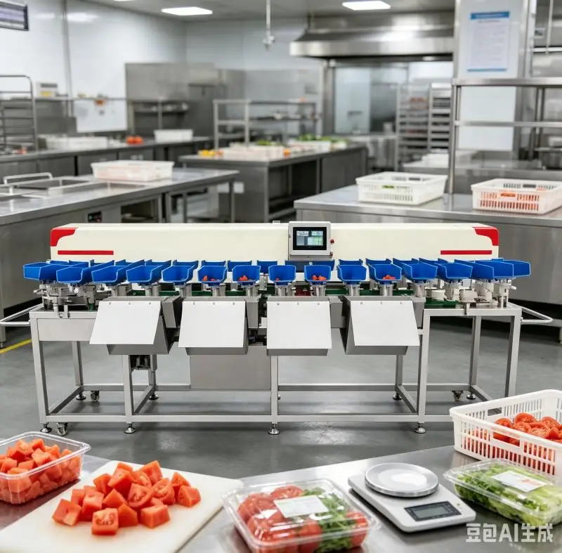 Vegetables Fruit Carrot Meat Fish Seafood Rotary Trays Grading Combination High-Accuracy Weighing Machine Customized
