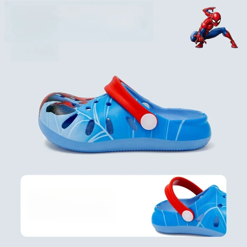 2025 Zoccoli Disney Spider-Man, scarpe da acqua ad asciugatura rapida per sandali da esterno antiscivolo per ragazzi