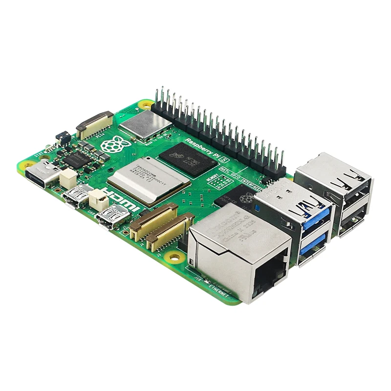 Oryginalny Raspberry Pi 5 4G 8G RAM BCM2712 2.4GHz VideoCore VII GPU 4 kp60 PCIe 2.0 RTC opcjonalny zasilacz wentylator obudowy do Pi5