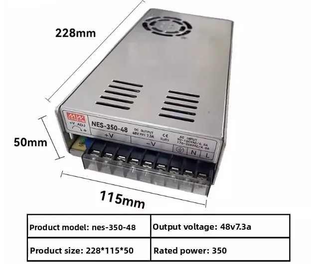 Brand new power supply 350-24mw switching power supply 350w 24v 14.6a