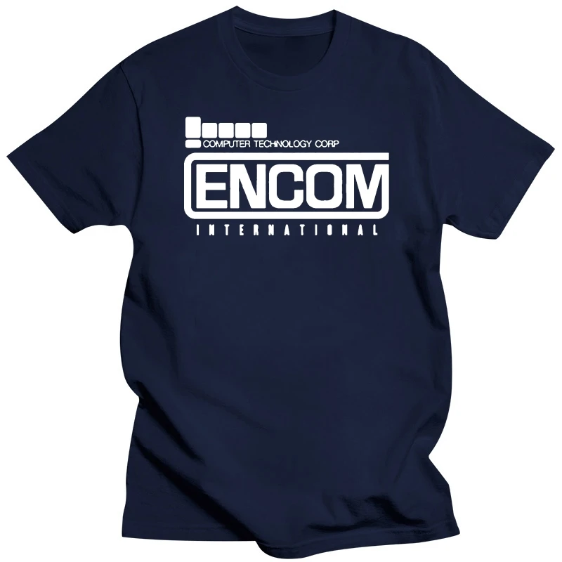 ENCOM International Inspired by Tron Retro Flynns Arcade Printed T-Shirt Men'S T-Shirts Summer Style Fashion Swag Men T Shirts