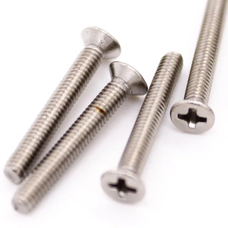 

10/50pcs UNC 2#-56 4#-40 6#-32 8#-32 10#-24 US Coarse Thread 304 Stainless Steel Cross Phillips Flat Countersunk Head Screw Bolt