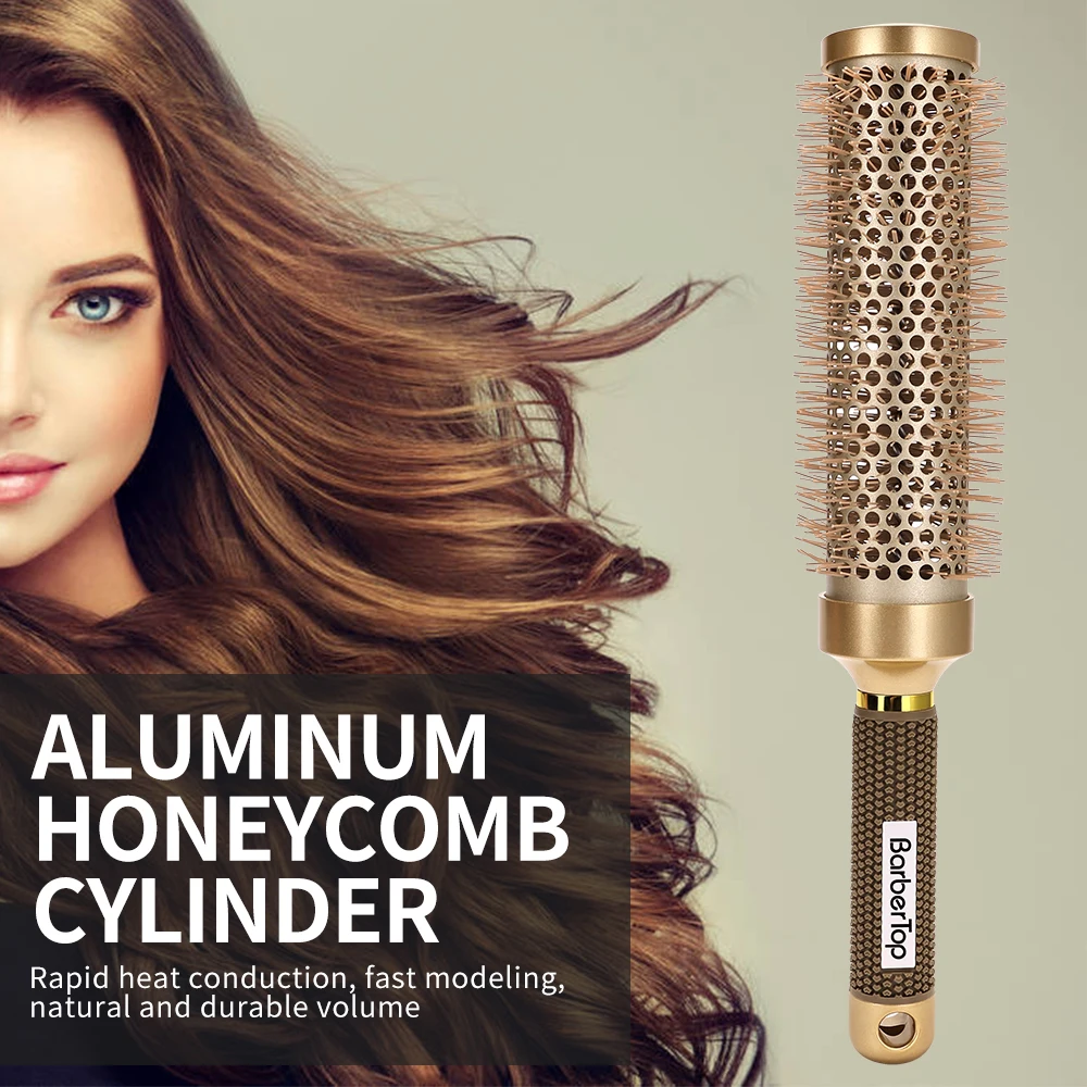 New Type 35cm Styling Comb Hair Protection Hair Roller Brush Salon Blowout Volumizing Tool for Long Thick Hair Heat Resistant