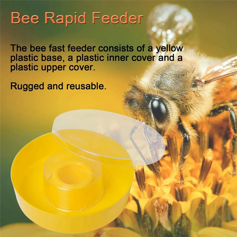 وعاء شرب لتغذية المياه على شكل خلية مستديرة من ABLA-Hive لمستلزمات شرب النحل وتربية النحل (عبوة من قطعتين) #3