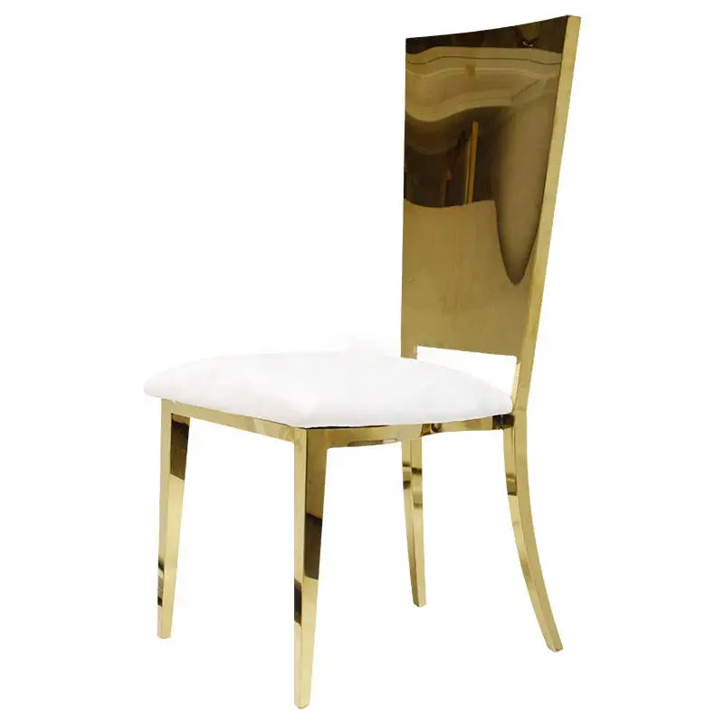 20 f30 Stainless Steel Chair Metal Banquet Oval Back Chair High Back Back Flower Soft Bag Stainless Steel Dining Chair