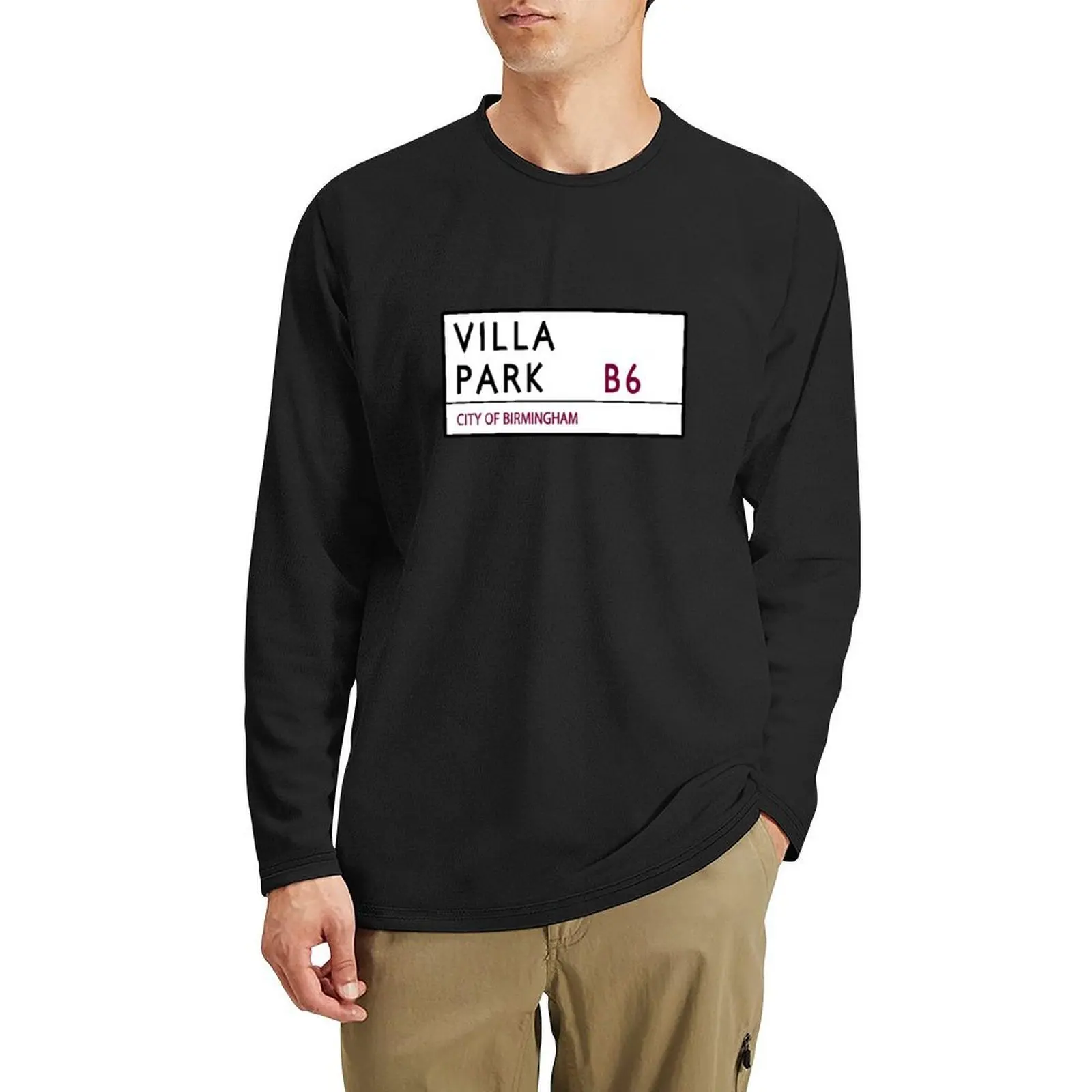 

Villa Park Road Sign Long T-Shirt sweat shirts quick drying t-shirt anime shirts graphic tees mens t shirts pack