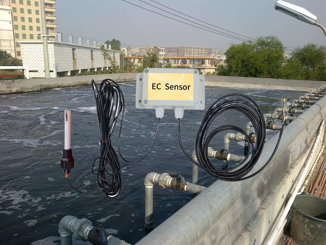 SENSOR KUALITAS AIR EC 4-20MA RS485 TAHAN KOROSI PRESISI TINGGI untuk MENGUKUR KONDUKTIVITAS PORTABEL dalam HIDROPONIK