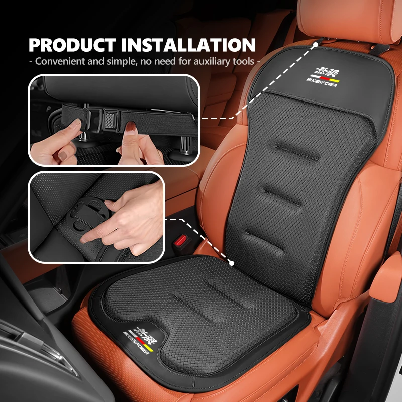 Car Seat Cushion Comfort Anti-slip Breathable Protector Cover For Honda Mugen Power Typer Civic Accord CRV view 5