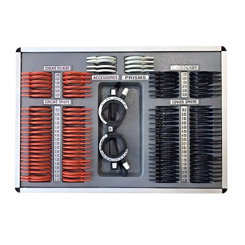 104 Pcs Plastic Ring Complete Trial Lens Set Plastic Ring with Trial Frame for Professional Optometry Use