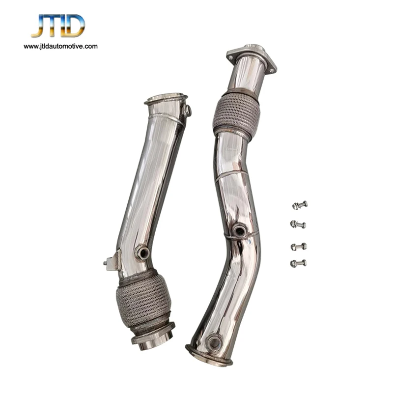 

High Flow Polished Catless Down Pipe Exhaust downpipe for BMW X3M F97 X4m F98 S58