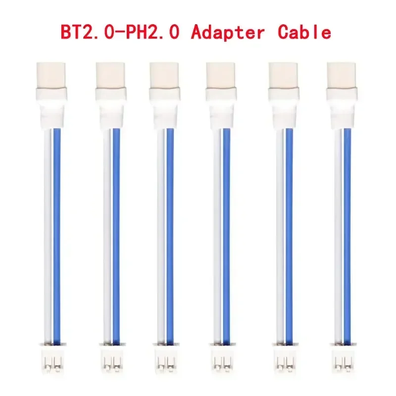 6PCS BETAFPV BT2.0-PH2.0 Adapter Cable 22AWG for BT2.0 300mAh 1S Battery with 1.0mm Banana Connector Meteor65 1S Brushless Whoop