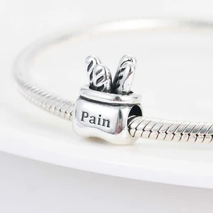 925 Sterling Silber Bier Flasche Charme an Damen, aktueller Pfeffer, Popcorn, passt originales Pandora -Armband, DIY -Schmuck, neu 10 Hauptverkauf Pingon Popcorn - №3