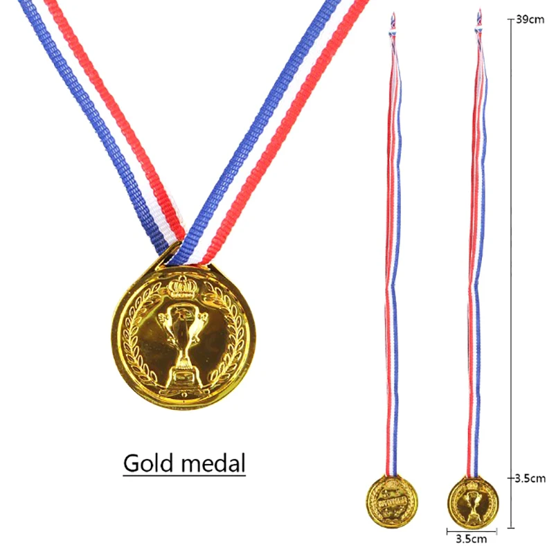 Krone Gold Silber Bronze Auszeichnung Medaille Belohnung Fußball wettbewerb Preise Auszeichnung Medaille für Souvenir Geschenk Outdoor Sport Kinderspiel zeug