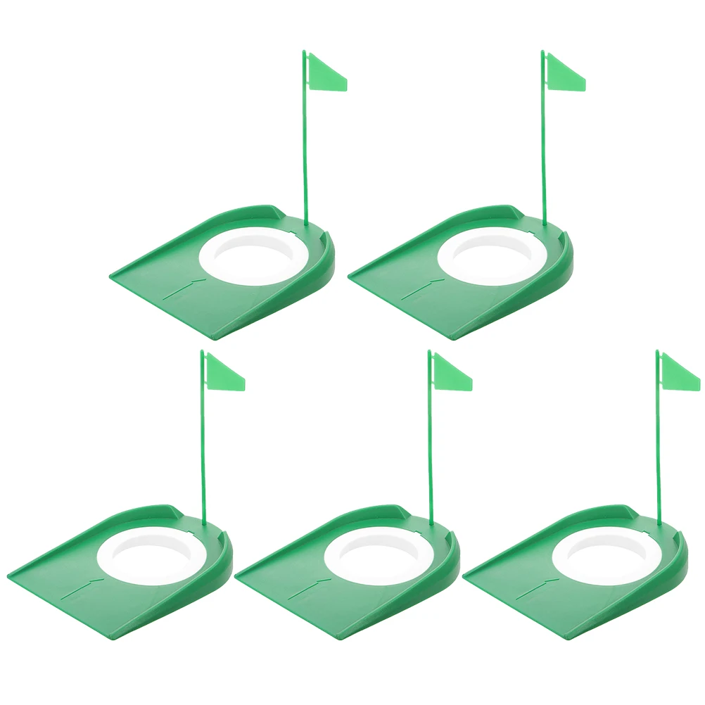 

5 Pcs Hole Cup Practice Putting Indoor Training Aid Hole Cup For Golf Swing Tools Compact ABS Plastic Lightweight Portable