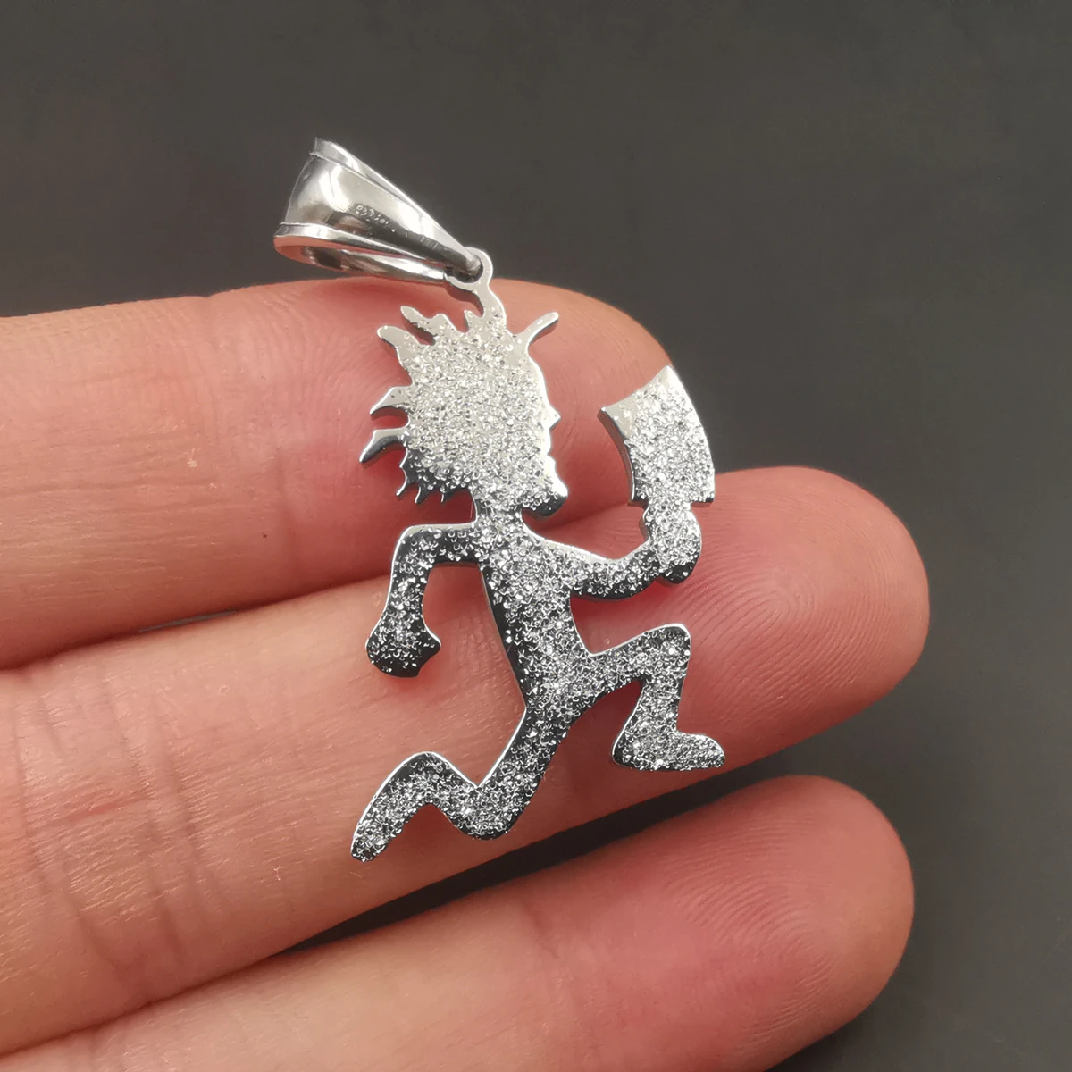 

Оптовая продажа, 5 шт., новый стиль, высота 1,2 дюйма, Sandy Hatchetman, подвеска Juggalo, подвеска из нержавеющей стали ICP