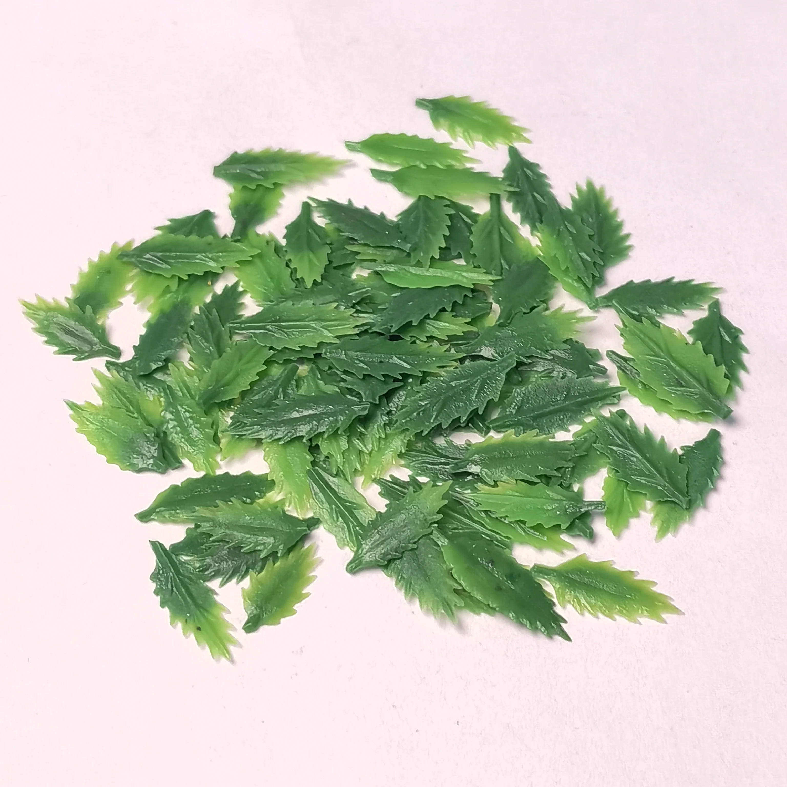 Plastic Green Mint Leaves Christmas Decorations for Home Wedding Bridal Accessories Clearance Diy Gifts Box Artificial Plants