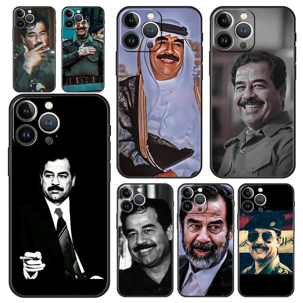 حافظة لهاتف آيفون 16 15 14 13 12 11 Pro Max XS X XR SE 7 8 Plus حافظة حماية عربية العراق Saddam Hussein iPhone 16e #1