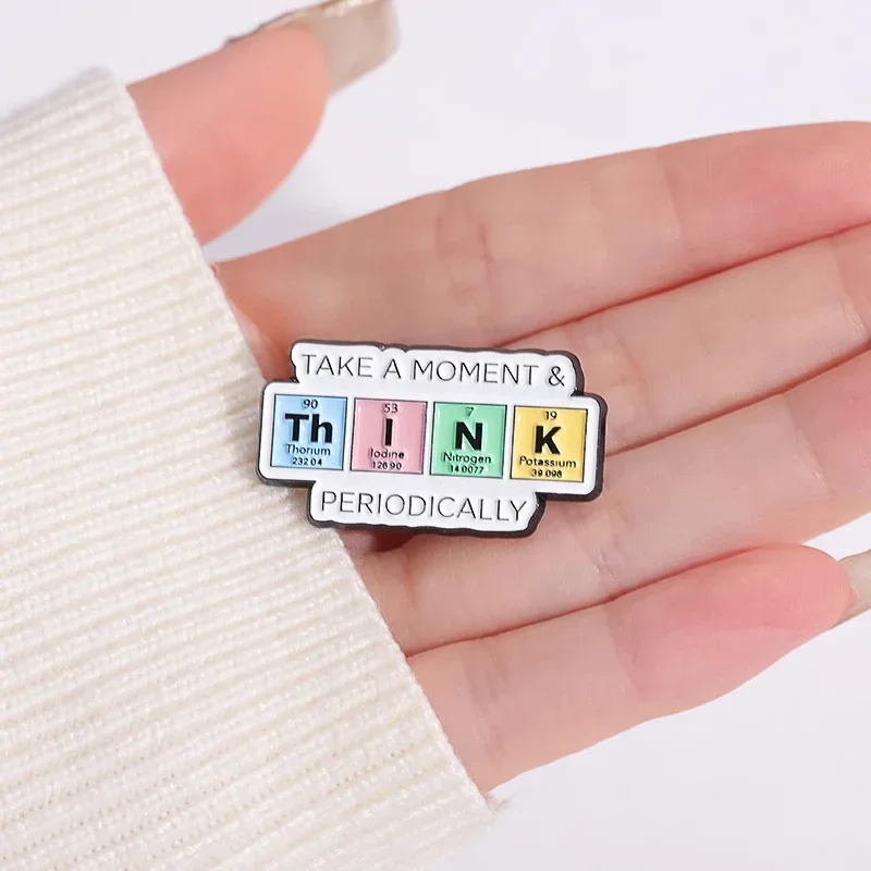 Science Chemical Element Series Enamel Pins Custom Microscope Beaker Metal Brooch Clothes Lapel Badge Jewelry Gift for Students