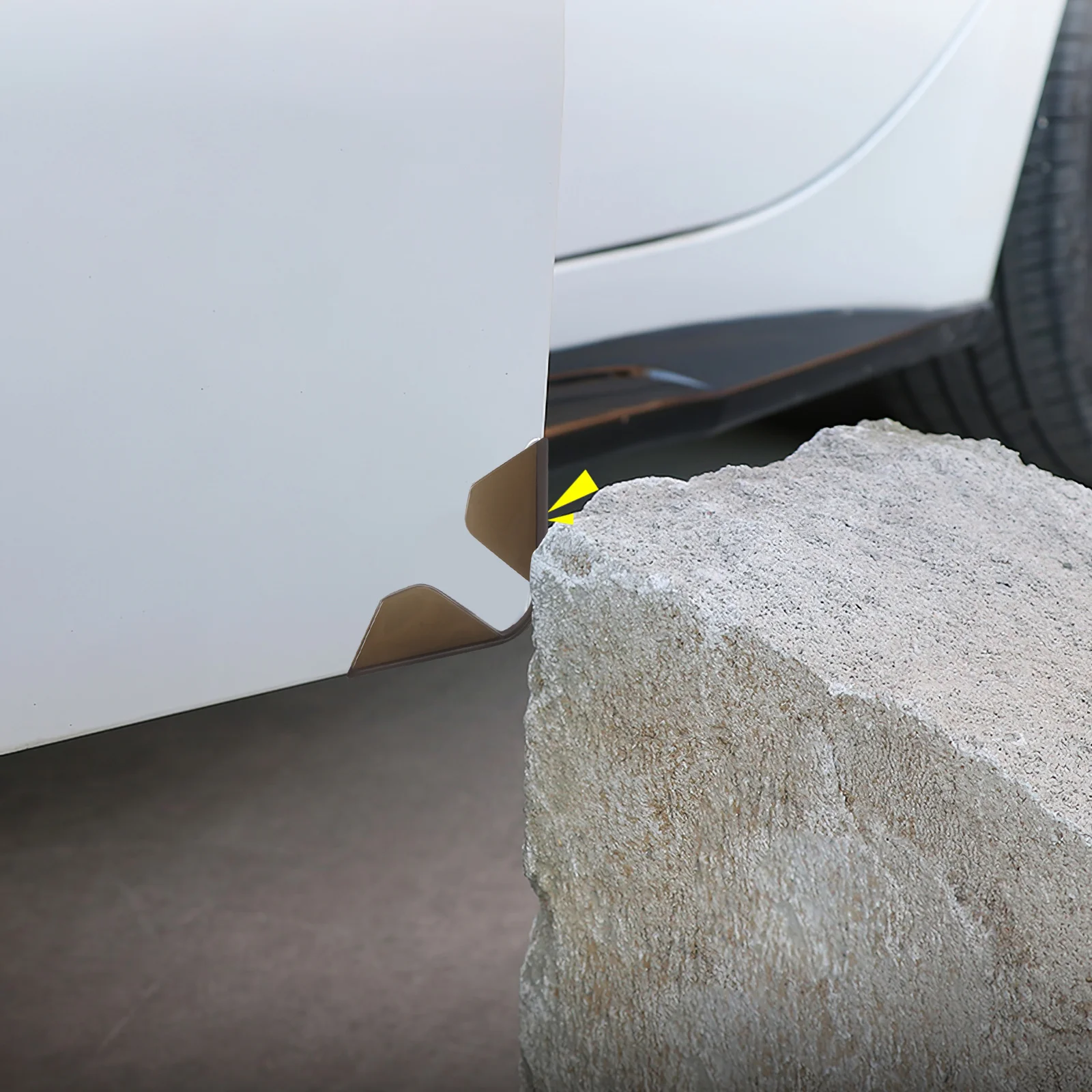 

4pcs Car Door Corner Protector Pvc Anti-Scratch Guard For Door Edge Protection Universal Auto Bumper Mats Car Exterior Parts