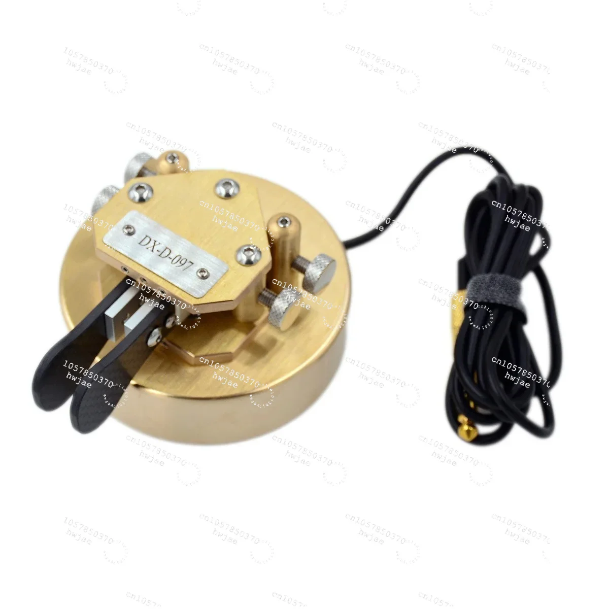 Code Keyer Single Double Lever Paddle Semi-automatic Heavy Pure Copper Base BRASS Telegraph CW Keys Customized Call Signs