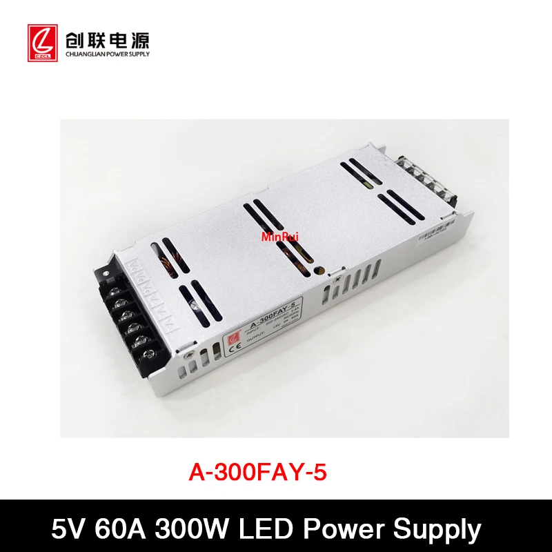

Chuanglian A-300FAY-5/AC 220 В до 5 В, 60 А, 300 Вт, источник питания для светодиодного экрана с сертификацией CE