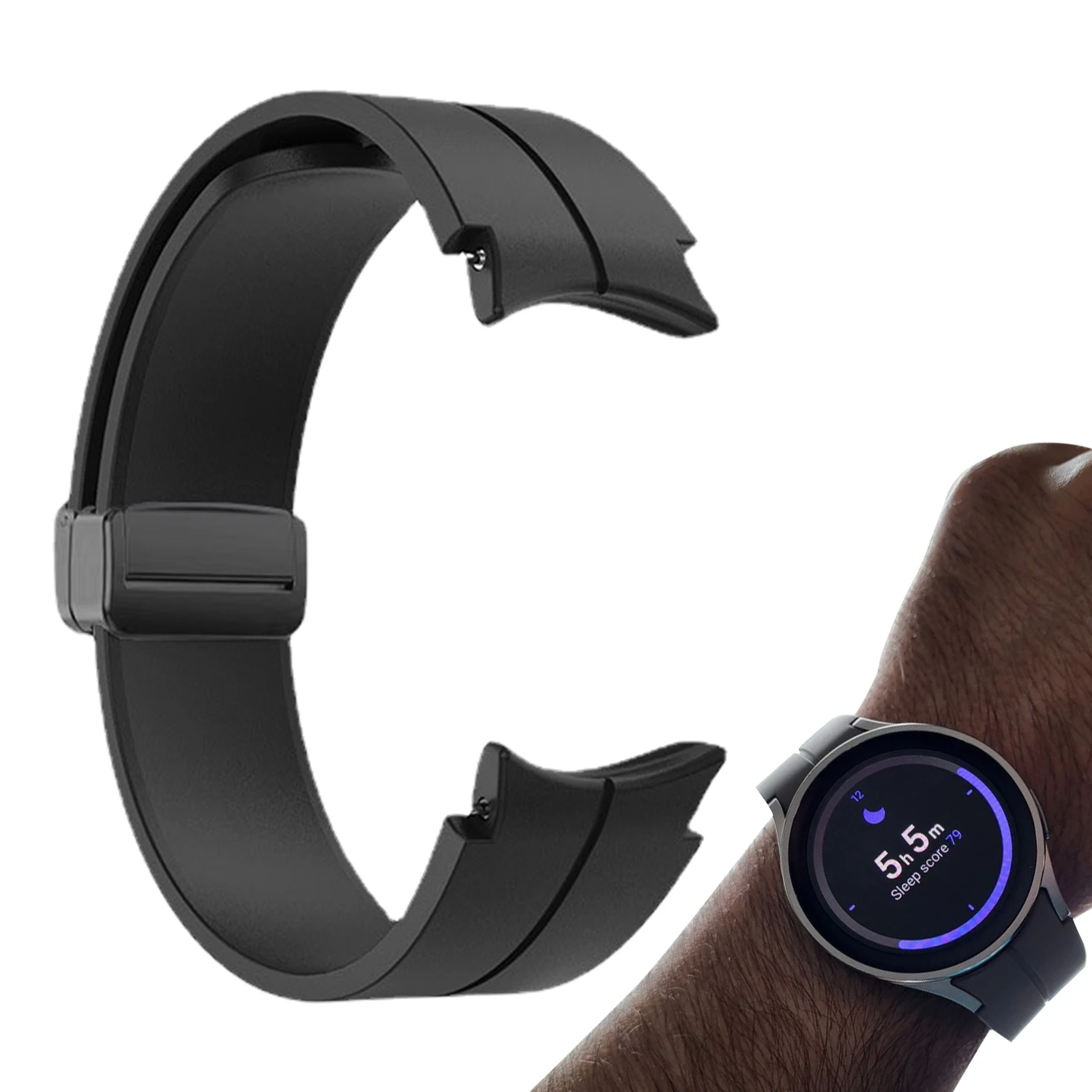 Correa de silicona para Samsung Galaxy watch5/watch5 Pro, resistente al agua