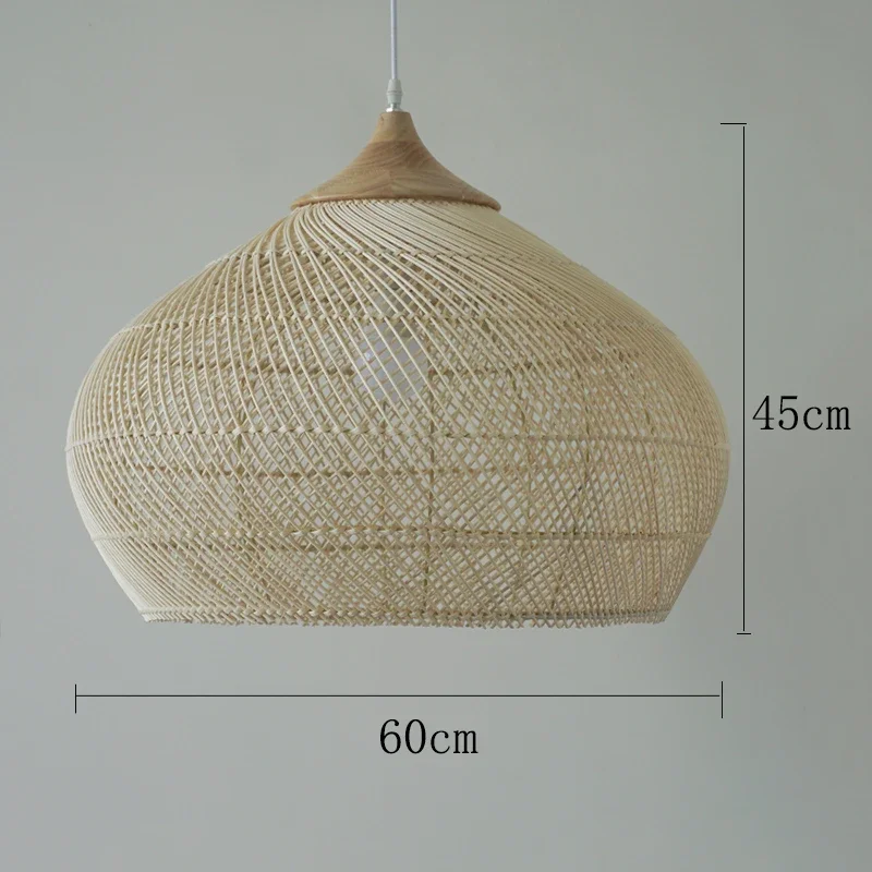 Zuidoost-Aziatische rotan hanglamp Hoge kwaliteit plafondlamp Eetkamer Restaurant rieten lichtarmatuur Loft ophanging