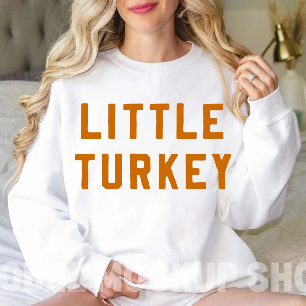 Little Turkey Hoodie's for Women Weather Thanksgiving Women's Clothing Cozy Season Womens Clothes Thanksgiving Turkey Sweatshirt