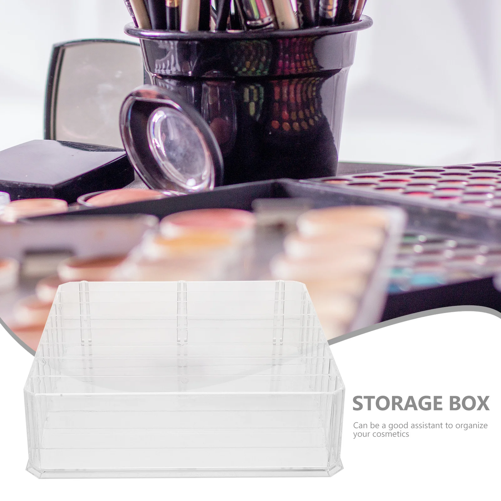 

Premium Eyeshadow Palettes Organizer Multi-Functional Makeup Display Stand Clear Organizer Vanity Organizers