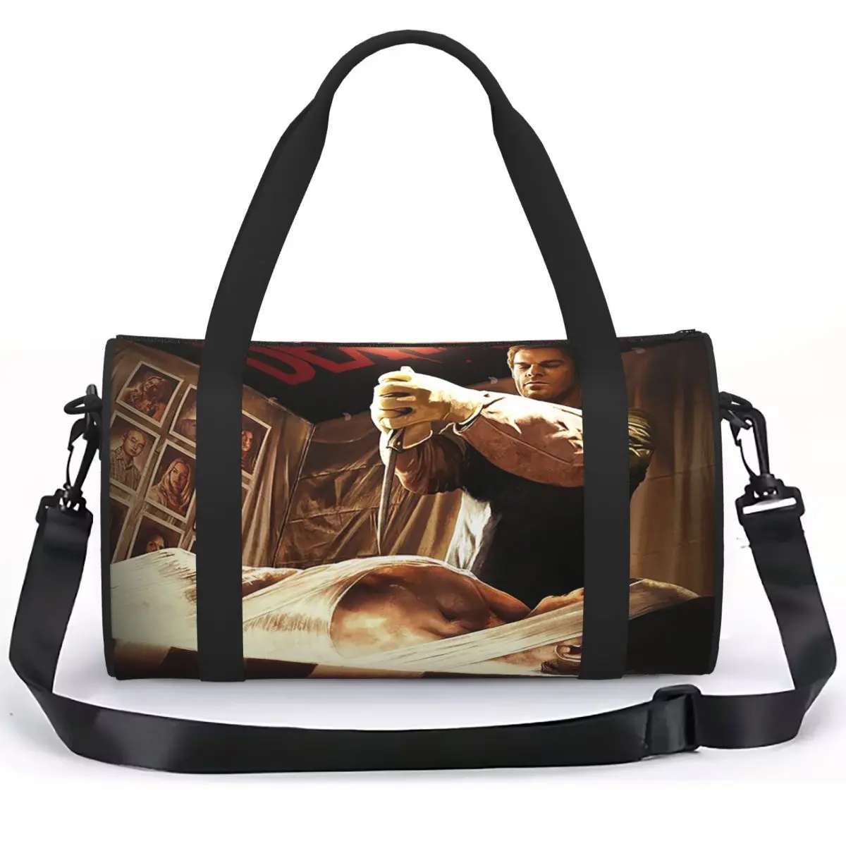 Dexter Morgan Movie 6 Luggage Bag Multi-Functional Duffle Tote Bag Handbags Gym Bags Fitness Bag for Boys Girls