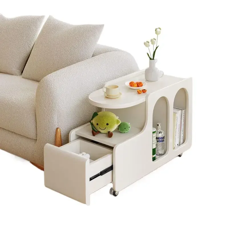 

Nordic mobile small apartment wind trolley, creative Internet celebrities simple, small coffee table living room side cabinet