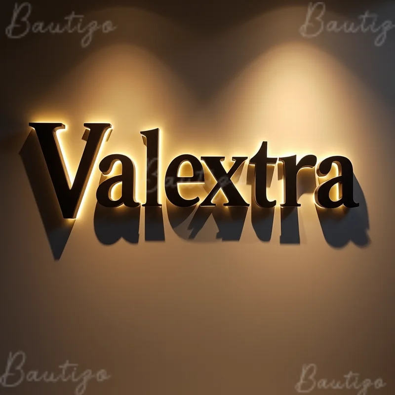 Custom 3D LED Metal Letters Sign For Business Storefront Outdoor Waterproof Illuminated Backlit Light Up Signage
