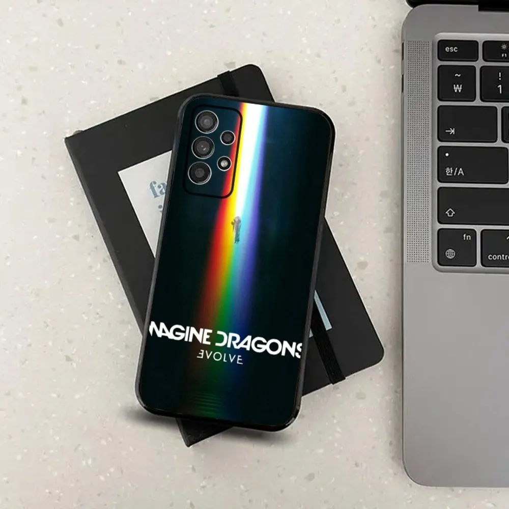 Loom imagine dragões capa de telefone para samsung galaxy a13, a21s, a22, a31, a32, a52, a53, a71, a80, a91 capa preta macia