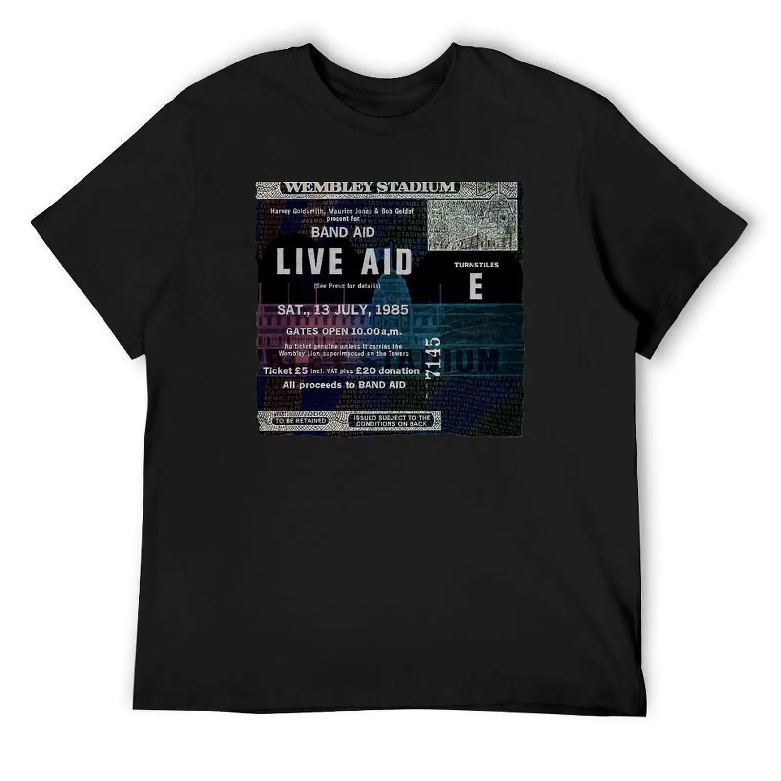 

Live Aid 1985 - just the ticket! T-Shirt funny costumes for a boy topping affliction shirts men workout shirt