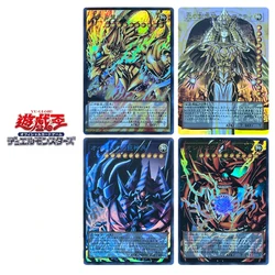 Yu-Gi-Oh! 4pcs/set Obelisk the Tormentor Holactie the Creator of Light DIY Collection flash card Cartoon toys Christmas gift