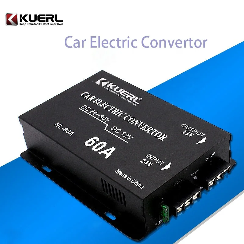2025/Guangzhou Factory Wholesale 45/60A Power Supply Transformer DC 24V to DC 12V Converter for Car