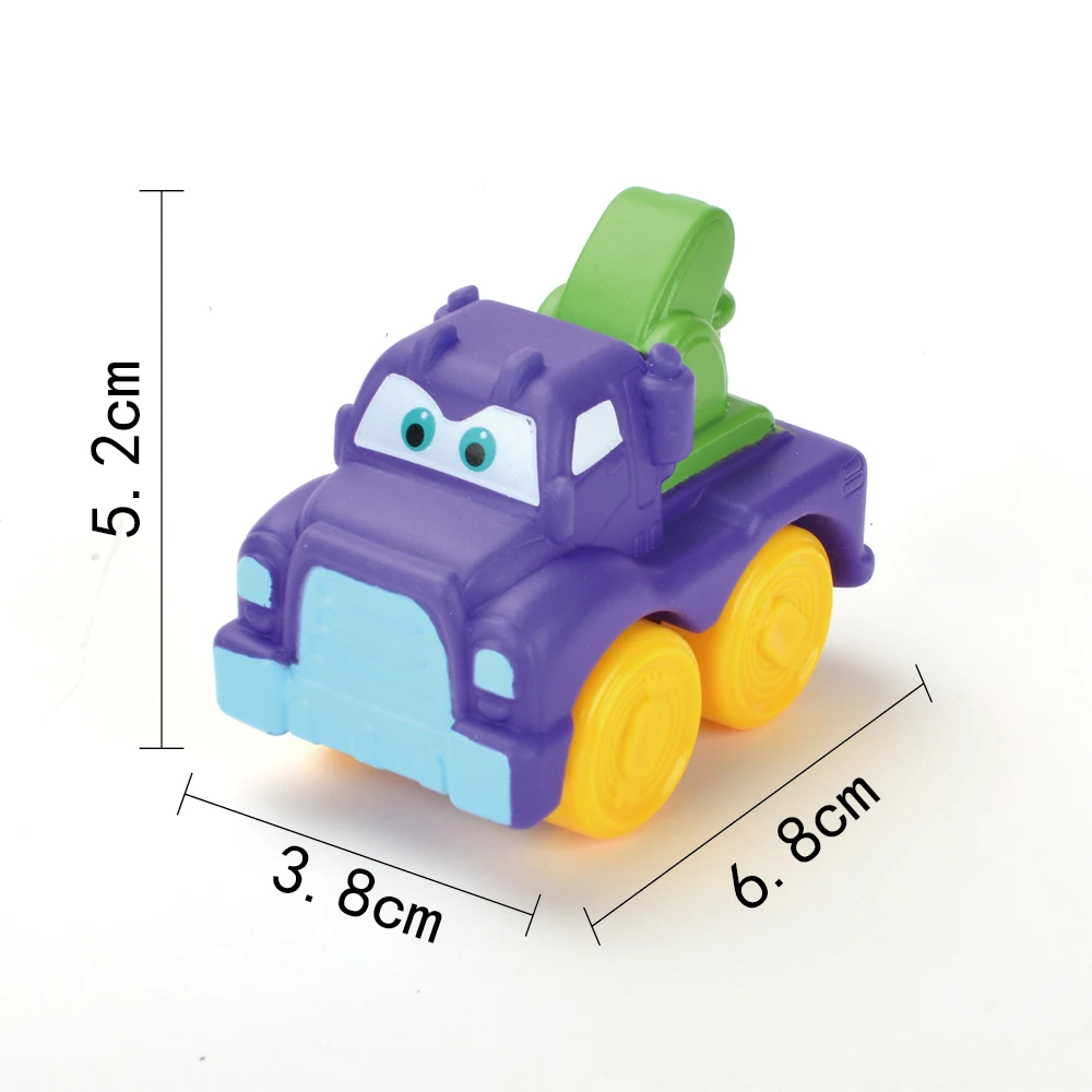 6 uds juguetes de baño chico juego de natación baño de agua lindo divertido niños baño ducha bañera ingeniería vehículo coche juguete de goma suave