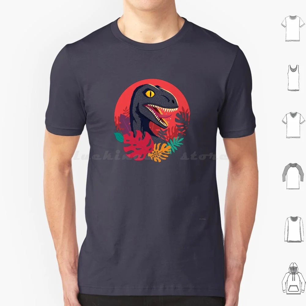 Tropic Raptor T Shirt Men Women Kids 6Xl Dinosaur Raptor Velociraptor Character Dinomike