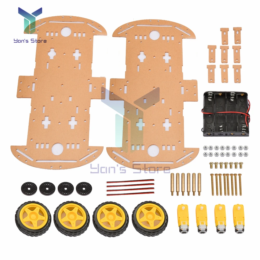 Imagem -06 - Carro Robô Inteligente Kit Faça Você Mesmo para rc Controle Remoto Bluetooth Robótica Aprendizagem Kit Rastreamento Evitar Obstáculos Brinquedo do Carro 4wd