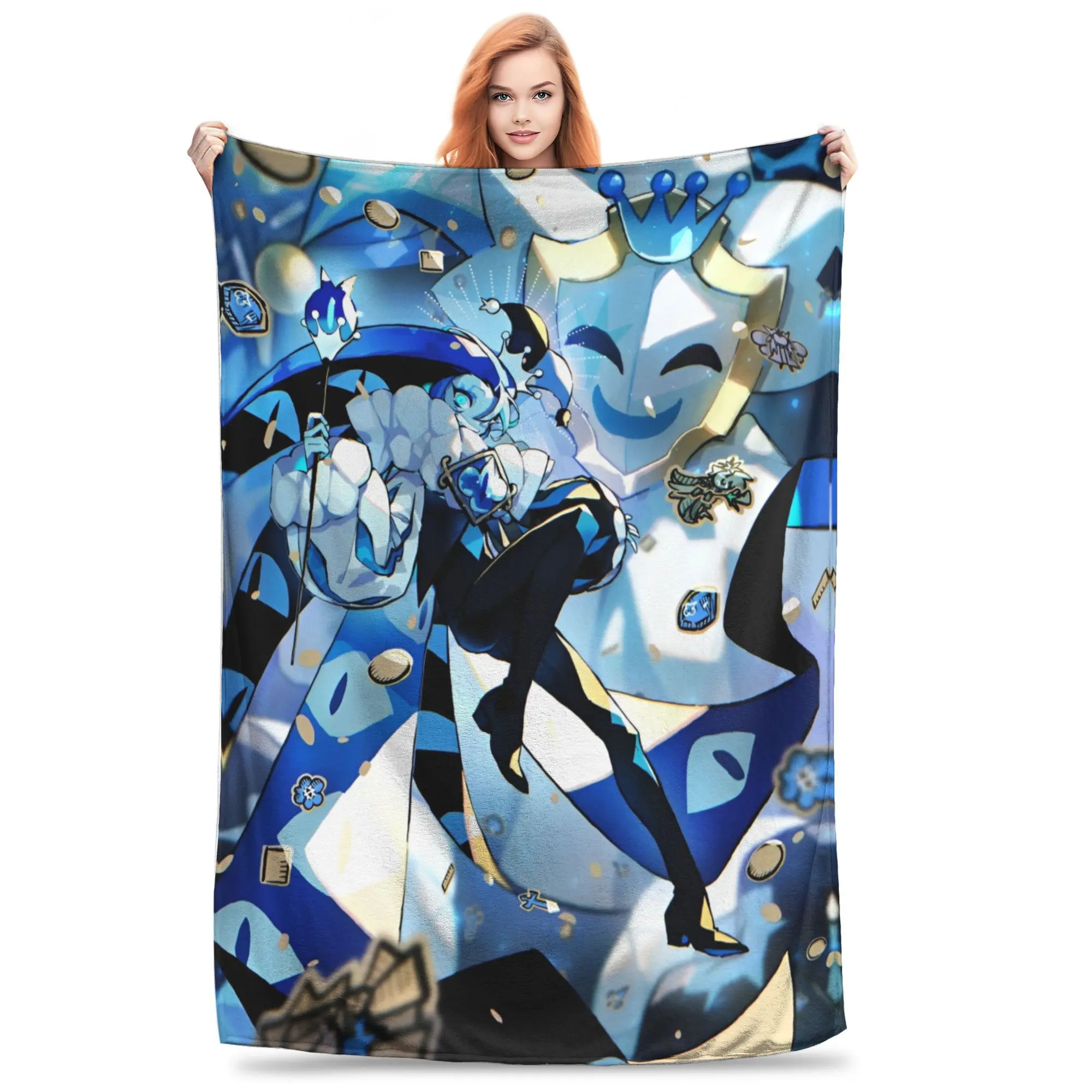 

Одеяло Shadow Milk Cookie Run Kingdom, флисовое текстильное декоративное легкое тонкое одеяло для дивана, дивана, покрывала