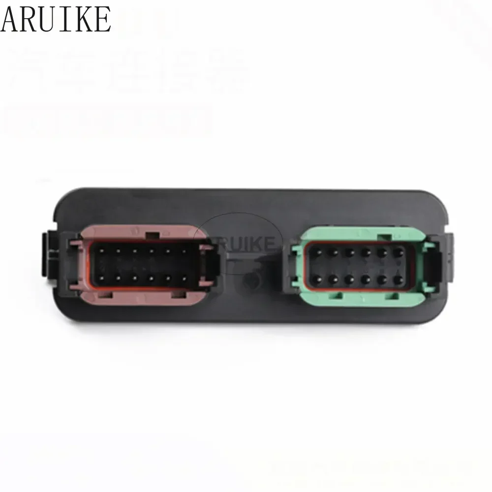 DTM13-12PA-12PC-R008  24 Pin Waterproof Connector Bend  Seat Wiring Terminal DTM Black Type PA66