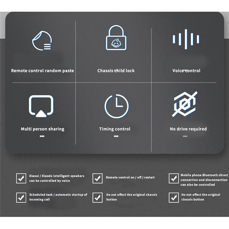 Practical-Tuya Wifi Computer Power Reset Switch Pcie Card For PC Destop Computer,APP Remote Control,Support Google Home