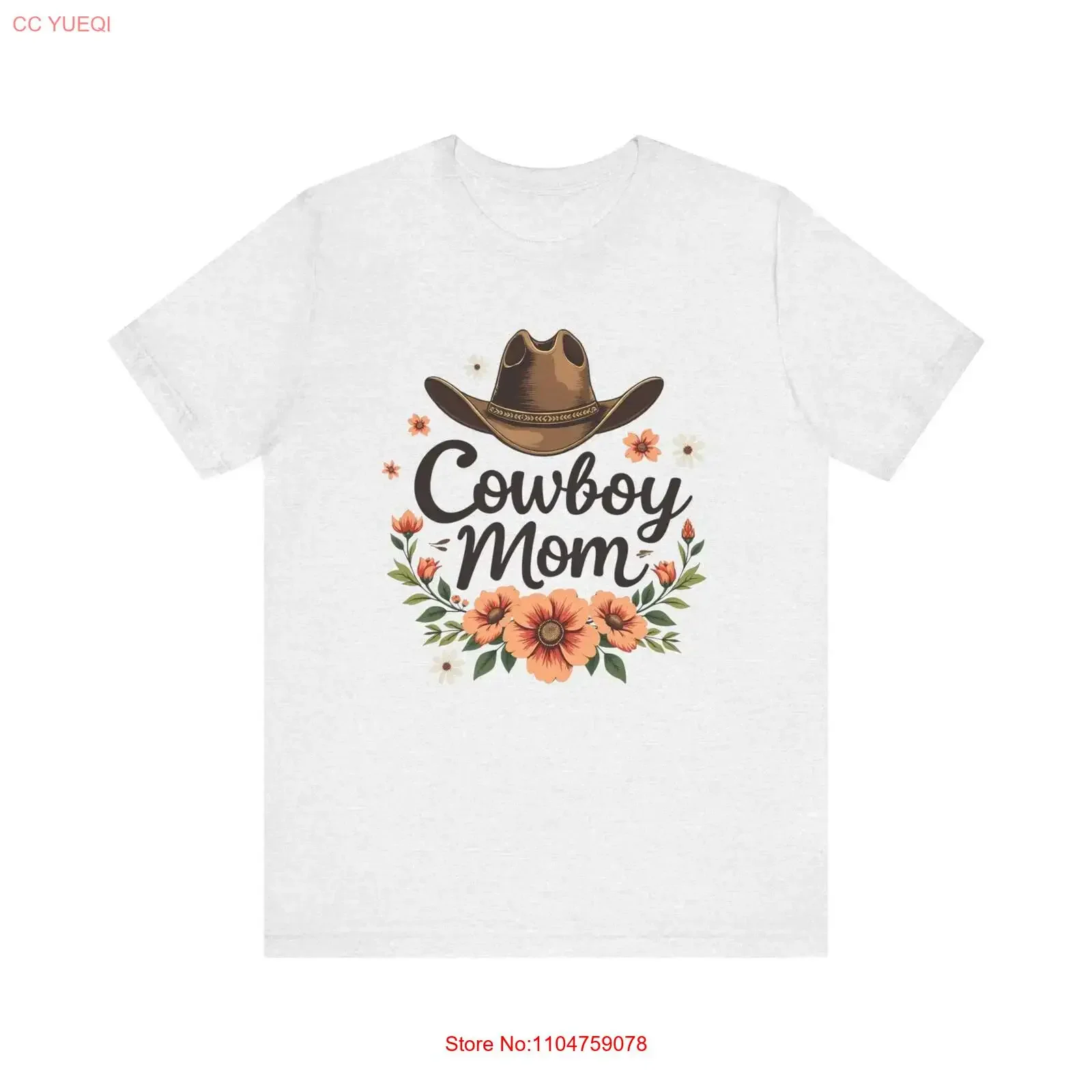 Western Mother's Day T Shirt Cowboy Mom Country Style Funny Rustic Ranch Ladies vintage Washed designer clothes Stretched