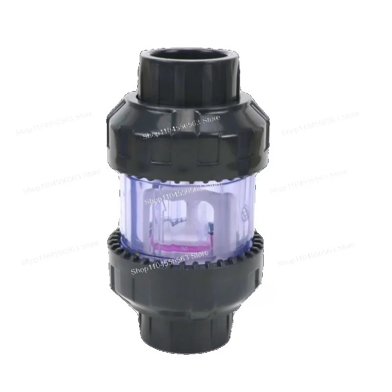 UPVC Lift Check Valve Silent Flap Vertical One Way Valve Anti Siphon Backflow for Fish Tank