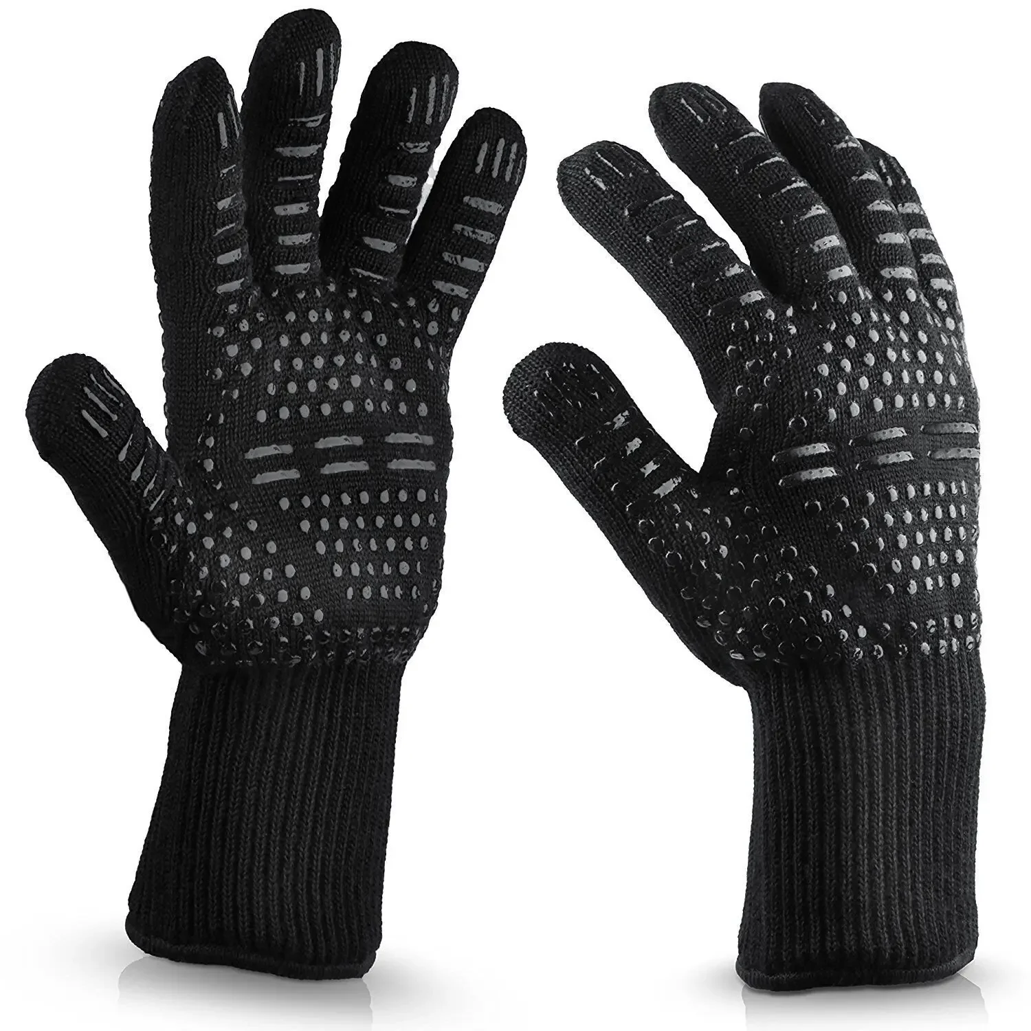 One Piece BBQ Gloves High Temperature Resistance Oven Mitts 500 800 Degrees Fireproof Barbecue Heat Insulation Microwave Gloves