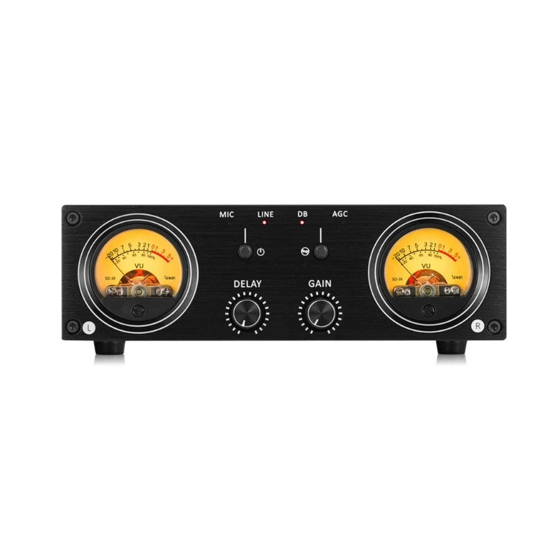 2023 nowy miernik Mini MIC/LINE VU RCA 2-drożny przełącznik rozdzielacza, skrzynka rozdzielcza głośnika