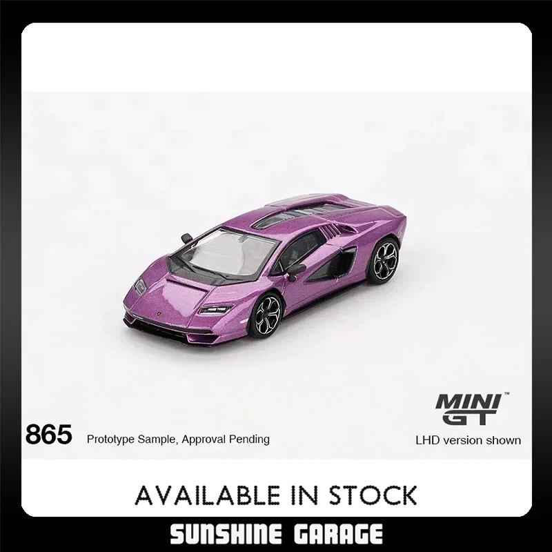 

MINIGT In Stock 865 1:64 Countach LPI 800-4 Viola 30th Diecast Diorama Model Collection Miniature Toys