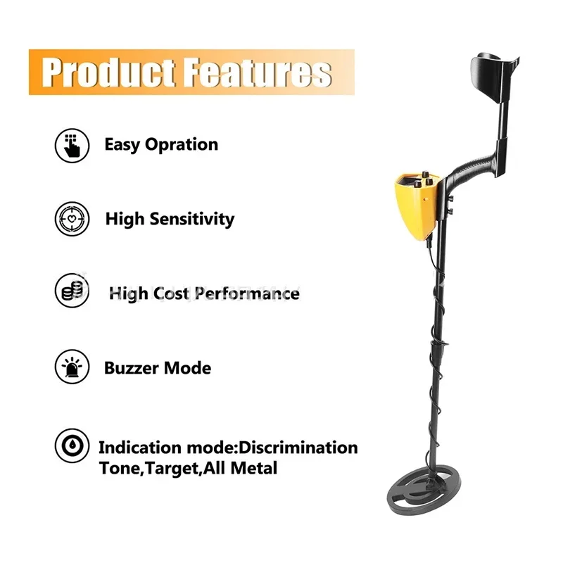 MD5090 Professional Metal Detector Underground Gold Detector High Accuracy Metal Finder Waterproof Search Coil Seeker Treasure